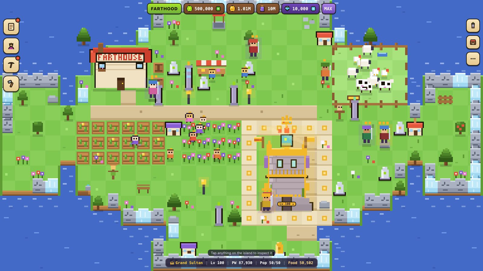 Obsidian fortress with archer towers